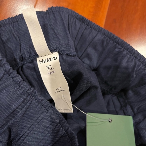 New NWT Halara Navy Blue Pants Wide Leg Casual Elastic Pull On Size Regular‎ XL - Picture 2 of 9
